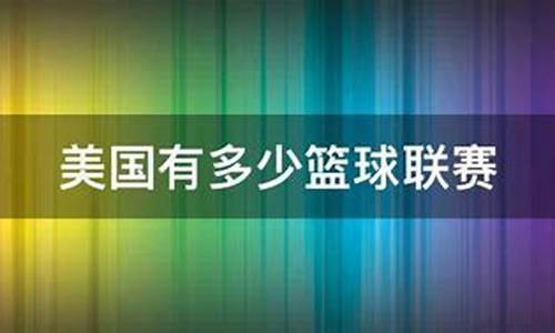 美国职业篮球联赛一共有多少支球队-美国有多少篮球联赛